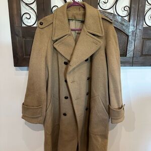 Vintage London Fog Wool Coat | Camel Tan | Size 42 Long | Made in USA